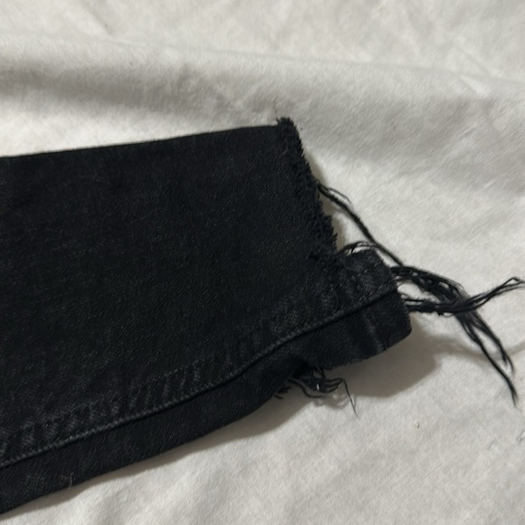 Pacsun Mens Black Distressed Skinny Zipper Jeans Size 28x30 - Picture 5 of 6